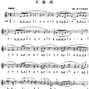 天鹅湖 口风琴 线简谱混排版 俄 柴可夫斯基