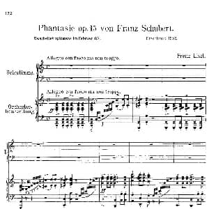 流浪者幻想曲 钢琴谱 弗兰茨 李斯特