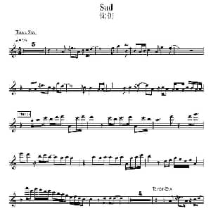 电子琴谱 | 忧伤