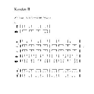 Konden II 非洲手鼓谱