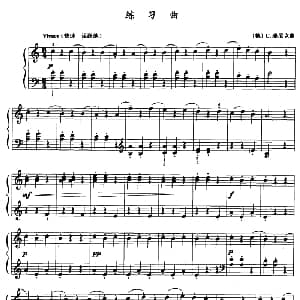 练习曲 钢琴谱 德 C 瑞尼克
