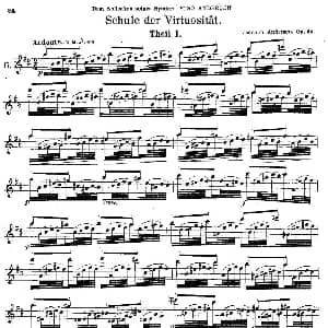 长笛曲谱 | Schule der Virtuosität. Op. 60 6 丹麦 安德森