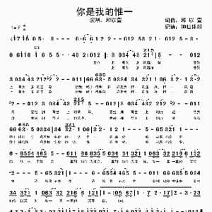 你是我的唯一_歌谱投稿_词曲:邱以萱 邱以萱