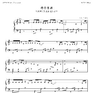 那个男孩 钢琴谱