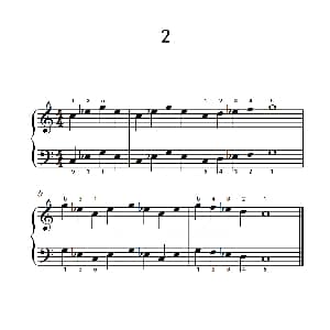 一.非连音练习2 钢琴谱