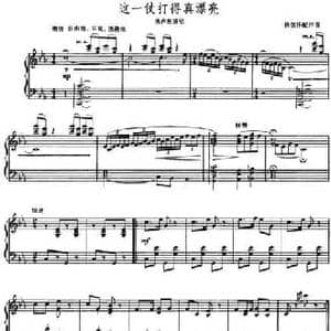 这一仗打得真漂亮_民歌简谱_词曲: 杨儒怀配伴奏