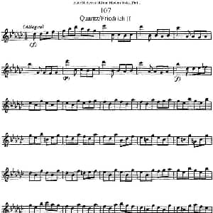 长笛曲谱 | 斯勒新老风格长笛练习重奏曲 第一部分 NO.107 Siegfried Thiele S. 斯勒