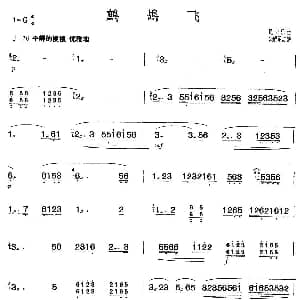 扬琴谱 | 鹧鸪飞