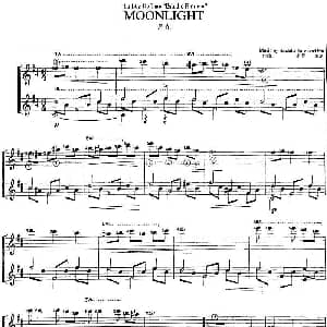 小提琴谱 | MOONLIGHT 月光 小提琴 吉他 萨罗 索尔