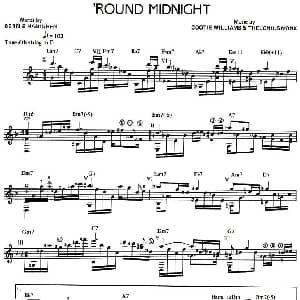 'ROUND MIDNIGHT 吉他谱