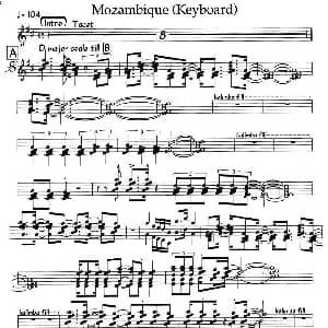Mozambbique 钢琴谱