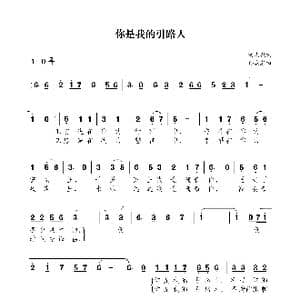 你是我的引路人_歌曲简谱_词曲:刘志毅 孙浦泉