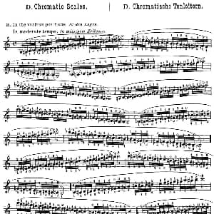 小提琴谱 | 小提琴音阶练习 作品32 Scale Studie D Hans Sitt 西特