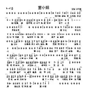 董小姐_歌曲简谱_词曲:宋东野 宋东野