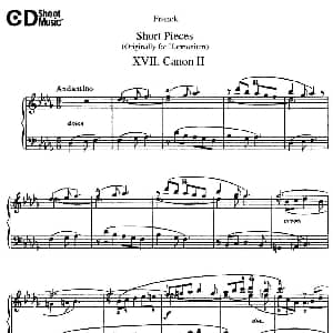 18 Short Pieces 钢琴谱 赛扎尔 弗兰克