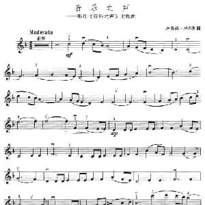 小提琴谱 | 音乐之声 电影 音乐之声 主题曲 理查德 罗杰斯