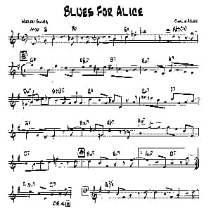 BLUES FOR ALICE 降B爵士乐谱