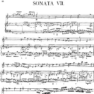 小提琴谱 | Biber Violin Sonata VII 小提琴 钢琴伴奏