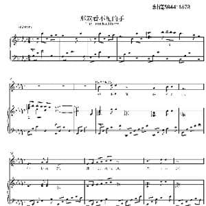 那双看不见的手混声合唱谱_歌曲简谱