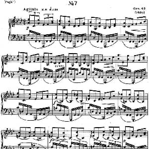 斯克里亚宾8首钢琴练习曲 Op42 钢琴谱 斯克里亚宾