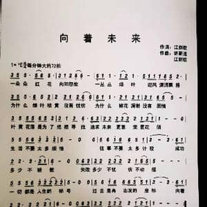 向着未来_歌谱投稿_词曲:江剑欧 胡新连 江剑欧