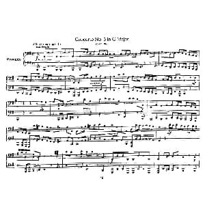 Brandenburg Concerto No.3 in G Major BWV.1048 钢琴谱 巴赫