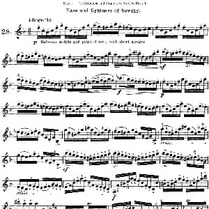 小提琴谱 | 马扎斯小提琴练习曲 Op.36 第一册 特殊练习曲 28