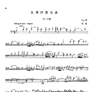 第四奏鸣曲 Op.38 大提琴 伦堡