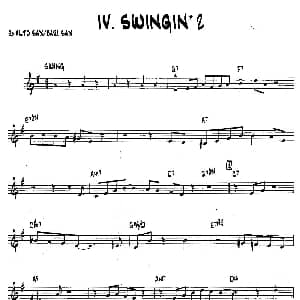 萨克斯谱 | SWINGIN'2 15首爵士练习曲之4 Bob Mintzer