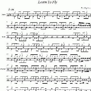 Foo Fighters Learn to fly 爵士鼓谱