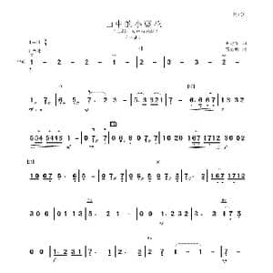 山中的小蓝花_歌谱投稿_词曲:毛诗奇 聂思聪