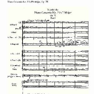 Piano Concerto No.3 in Eb Major,Op.75 Eb大调第三钢琴协奏曲