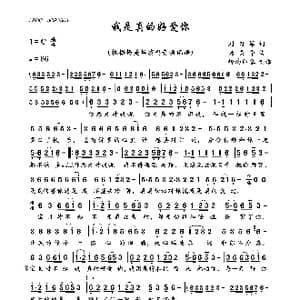 我是真的好爱你_歌曲简谱_词曲:刘习军 杨美华