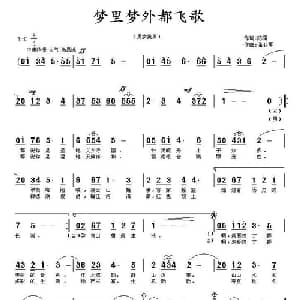 梦里梦外都飞歌_美声唱法乐谱_词曲:陈雷 蒲亚军