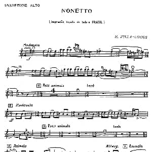 萨克斯谱 | Nonetto 中音萨克斯分谱