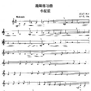 趣味练习曲 小星星 莫扎特