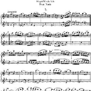 长笛曲谱 | 扈高特四个长笛重奏曲 Hugot 扈高特