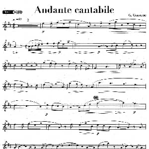 萨克斯谱 | Andante cantabile G Concone