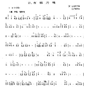 二胡谱 | 有谁共鸣 日 谷村新司作曲 王国潼编曲