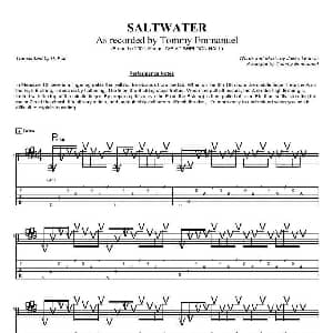 tommy emmanuel saltwater 吉他谱