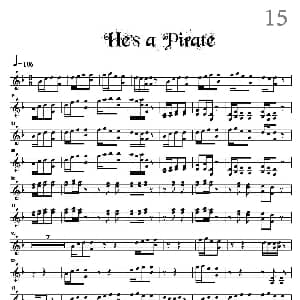 小提琴谱 | He's a pirate david garrett