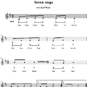 Seven steps_外国歌谱