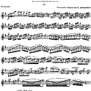 长笛曲谱 | 斯勒新老风格长笛练习重奏曲 第二部分 NO.14 NO.15 Siegfried Thiele S. 斯勒