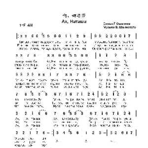 啊,娜塔莎 Ах Наташа _歌曲简谱_词曲:列.奥沙宁 弗.沙英斯基