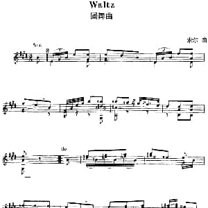 西班牙吉他独奏曲 圆舞曲 吉他谱 索尔