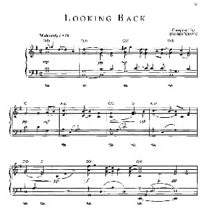 Looking Back 钢琴谱 Jim Brickman 金布来克曼