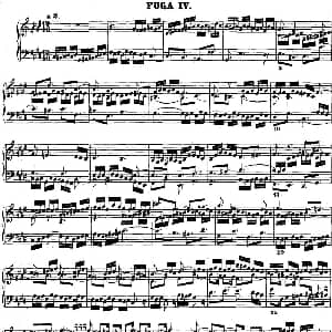 巴赫 平均律钢琴曲集 第二卷 之赋格曲 钢琴谱 巴赫