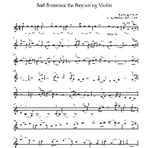 小提琴谱 | Sad Rommance for Beginning Violin Thao Nyugen Xahn