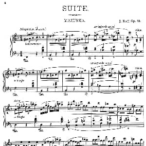 a小调第一组曲 Op.69 钢琴谱 约瑟夫 乔西姆 拉夫