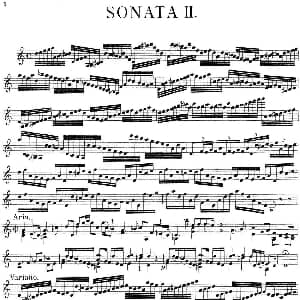 小提琴谱 | Biber Violin Sonata II